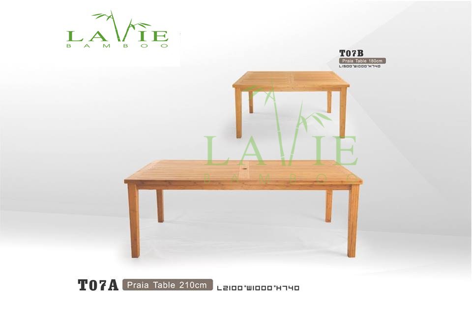 ban ngoai troi tre vo cuc T07A Bàn ghế ngoài trời Tre Vô Cực