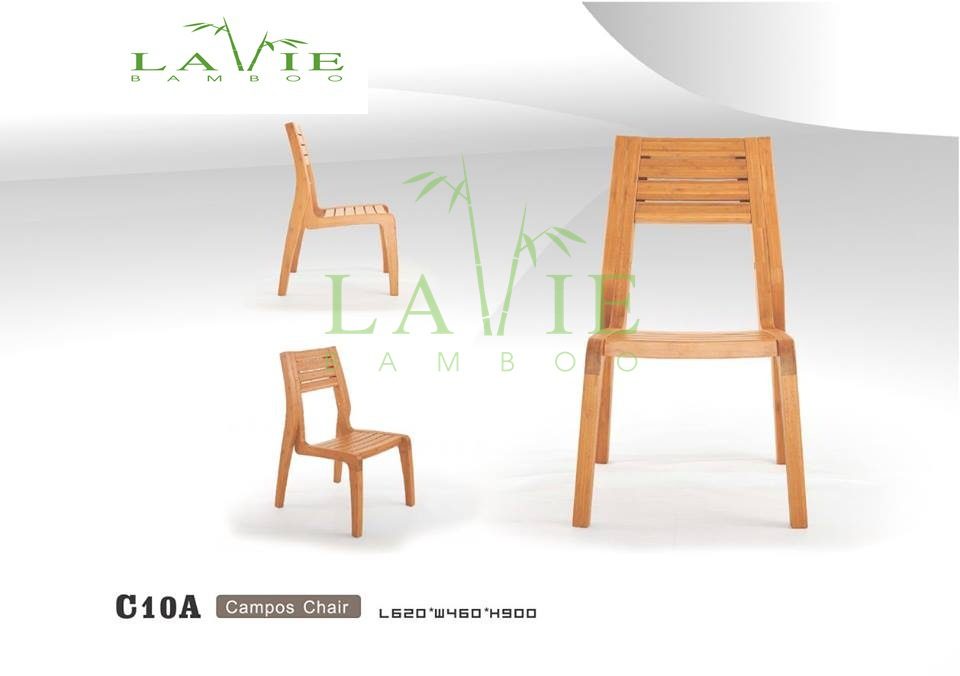 ghe ngoai troi tre vo cuc C10A Bàn ghế ngoài trời Tre Vô Cực