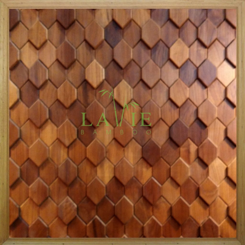 Tấm ốp tường gỗ mosaic của Lavie 01