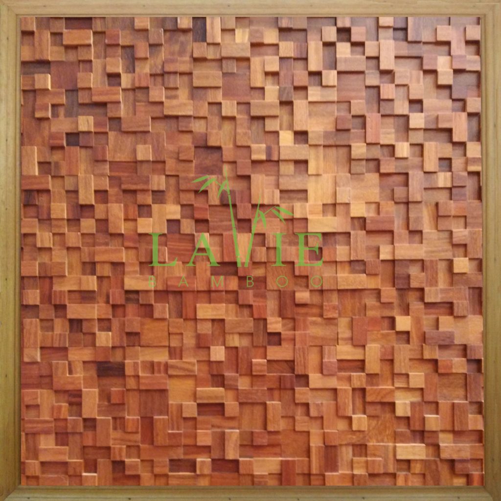 tam op tuong go mosaic laviebamboo 04 Tấm gỗ trang trí Mosaic Lavie