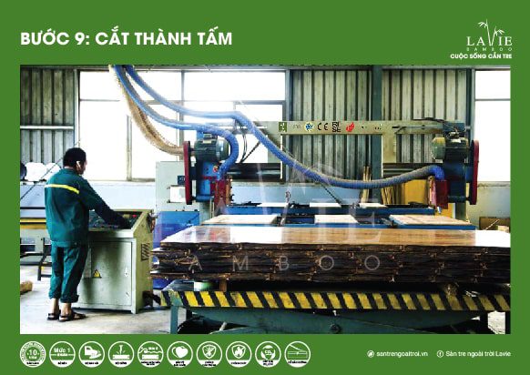 san xuat tre 10 lavie bamboo min Quy trình sản xuất Vật liệu tre ngoài trời Lavie Bamboo