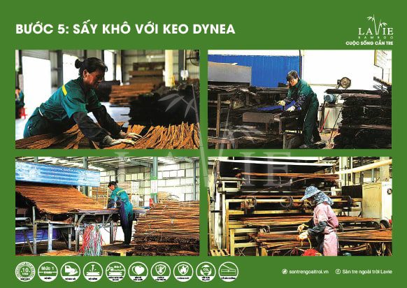 san xuat tre 6 lavie bamboo min Quy trình sản xuất Vật liệu tre ngoài trời Lavie Bamboo