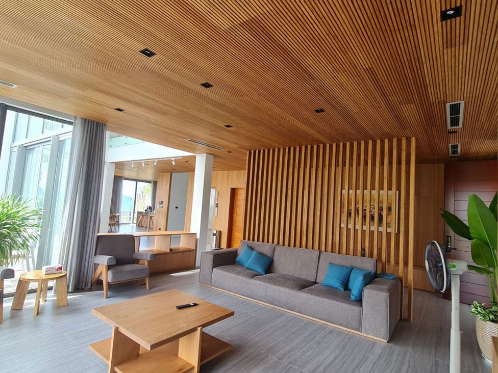 biet thu flc ha long lavie bamboo tam op tre vo cuc trong nha 2 Tấm ốp Tre Vô Cực trong nhà