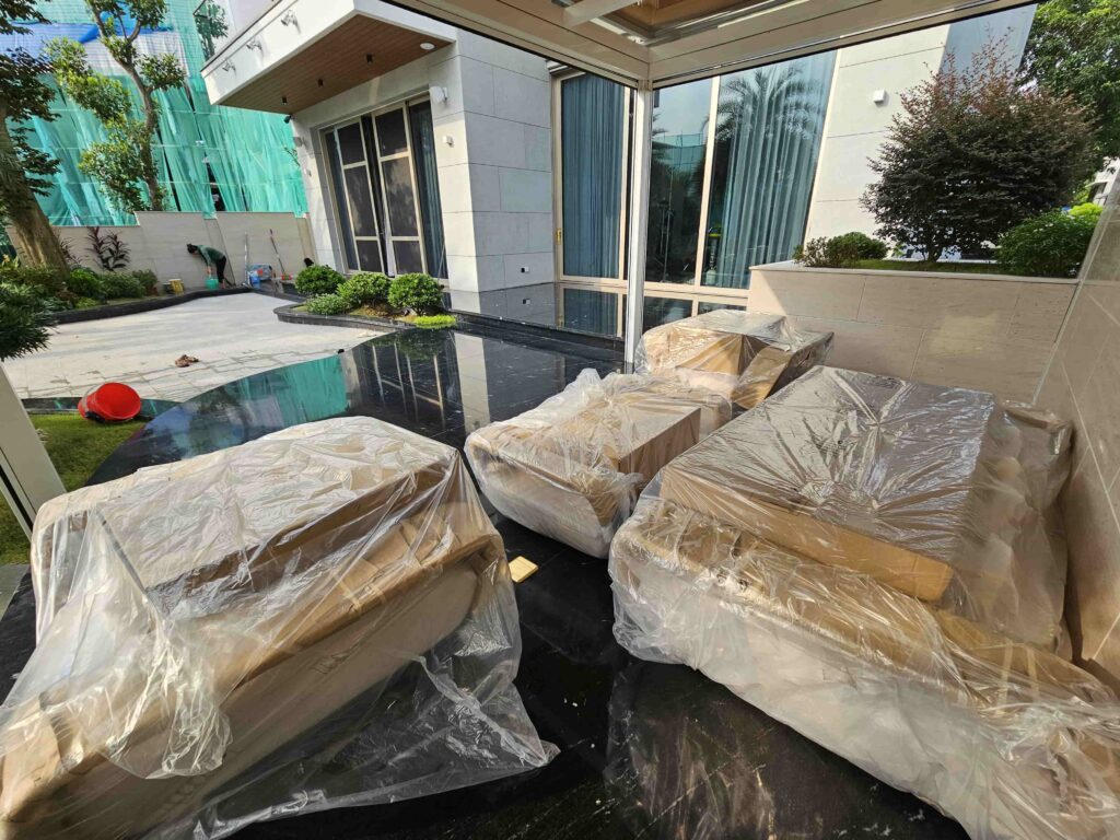 sofa ngoai troi cao cao bt ecopark 1 BIỆT THỰ ĐẢO 6 ECOPARK