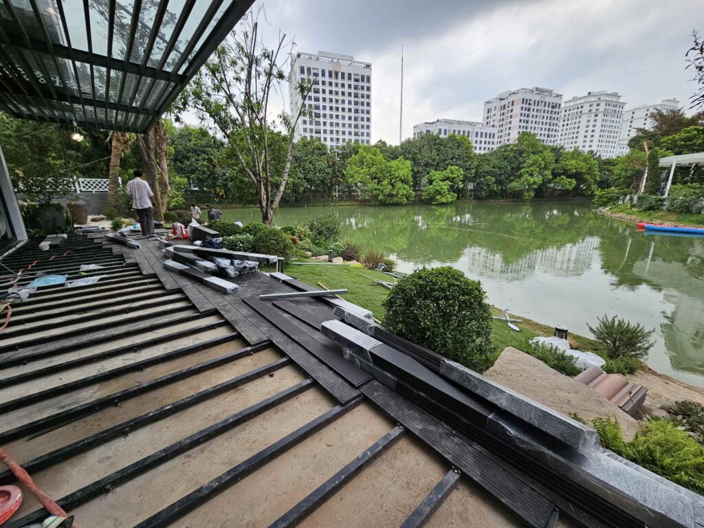 thi cong san tre bt vinhomes 2 BT BẰNG LĂNG VINHOMES