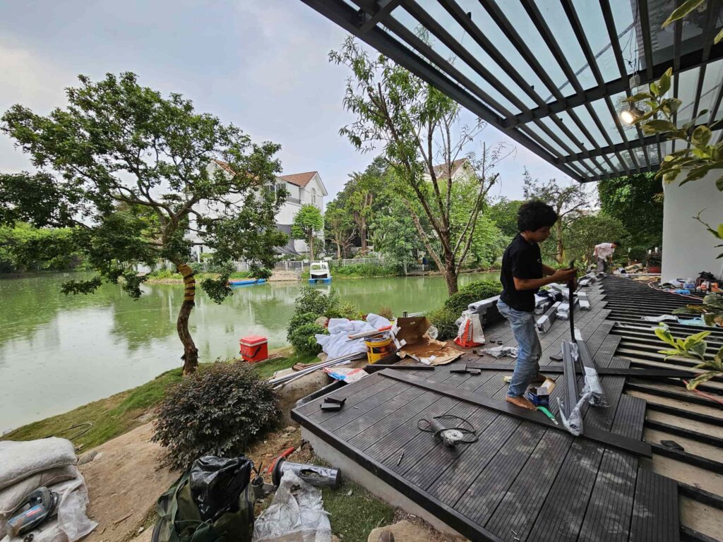 thi cong san tre bt vinhomes 4 BT BẰNG LĂNG VINHOMES