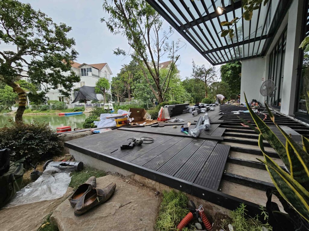 thi cong san tre bt vinhomes 5 BT BẰNG LĂNG VINHOMES