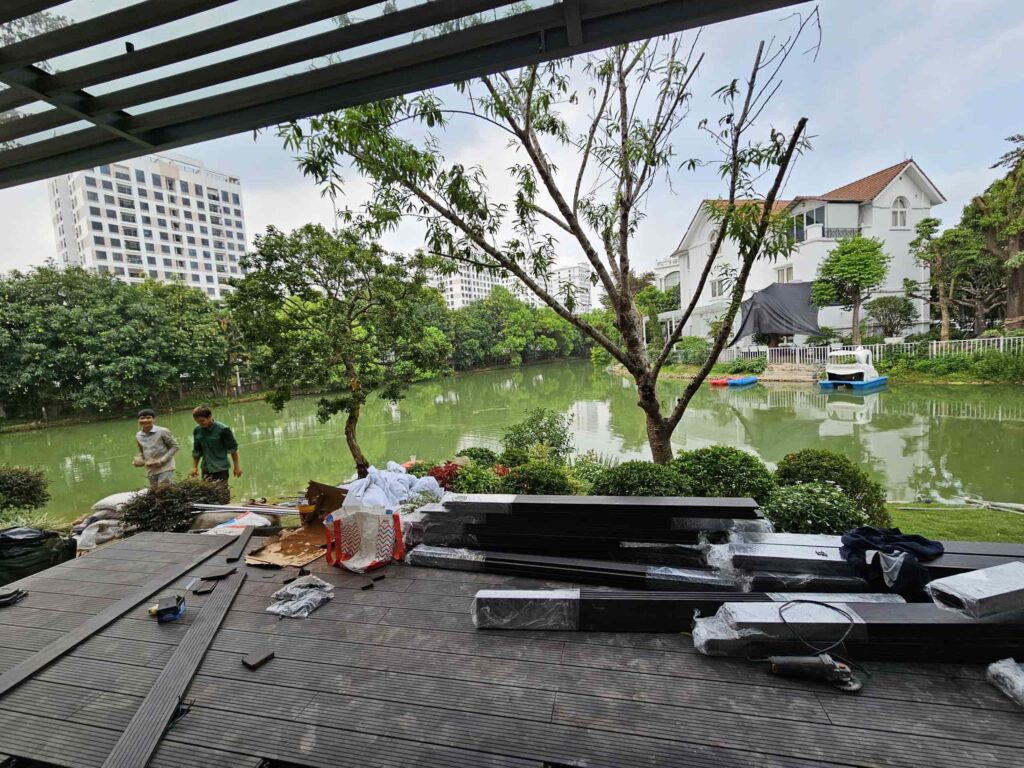thi cong san tre bt vinhomes 8 BT BẰNG LĂNG VINHOMES